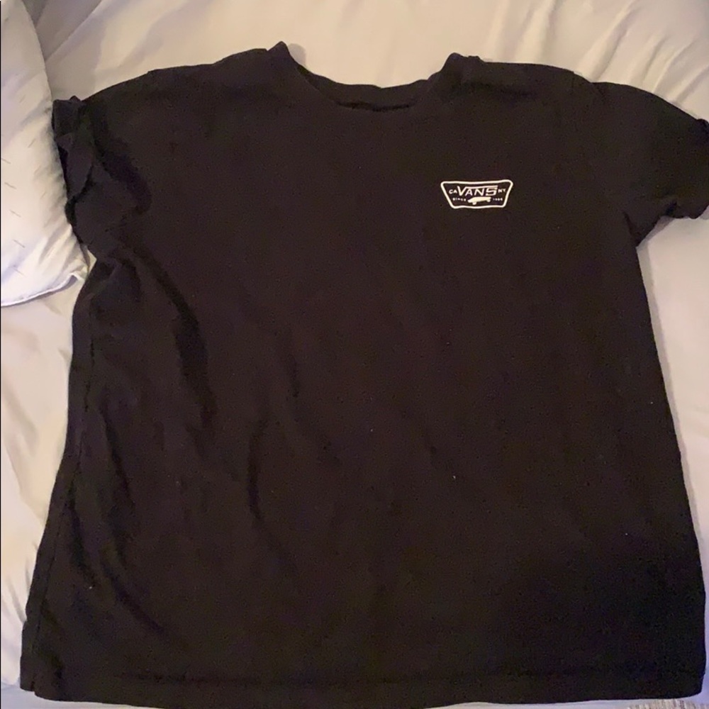 black vans graphic tee
